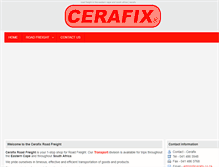 Tablet Screenshot of cerafix.co.za